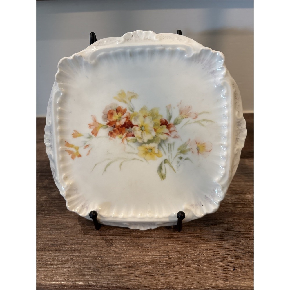 Antique C.T. Floral Dish Plate Germany 7"